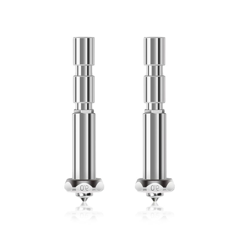 IdeaFormer-3D 2Pcs 0.6mm Kobra 3 Max Integrated Throat Tube Hardened Steel Tip Nozzle, Extruder Hotend Nozzle for Anycubic Kobra 3 Max Combo - Image 1